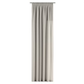 Zasłona na taśmie marszczącej Dekoria 130x260 cm Cotton Panama Silverjasnoszary 1 szt.