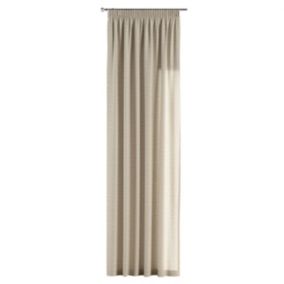 Zasłona na taśmie marszczącej Dekoria 130x260 cm Linen naturalny len 1 szt.