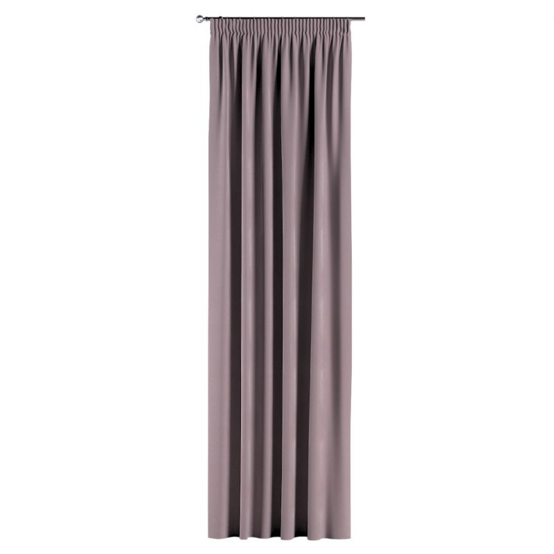 Zasłona na taśmie marszczącej Dekoria 130x260 cm Velvet zgaszony róż 1 szt.