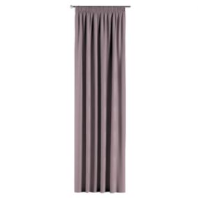 Zasłona na taśmie marszczącej Dekoria 130x260 cm Velvet zgaszony róż 1 szt.