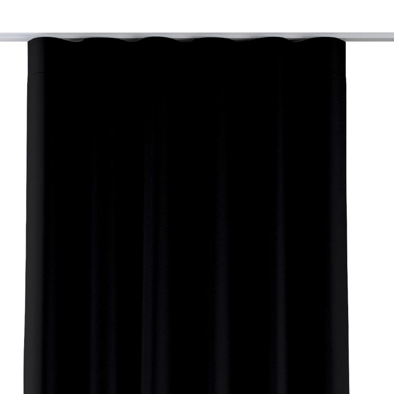 Zasłona na taśmie wave 130 x 260 cm Dekoria czarny 1 szt.