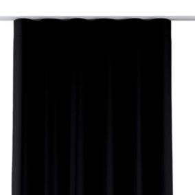 Zasłona na taśmie wave Dekoria 130x245 cm czarny 1 szt.