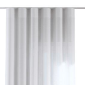 Zasłona na taśmie wave Dekoria 130x245 cm prześwitująca biała 1 szt.