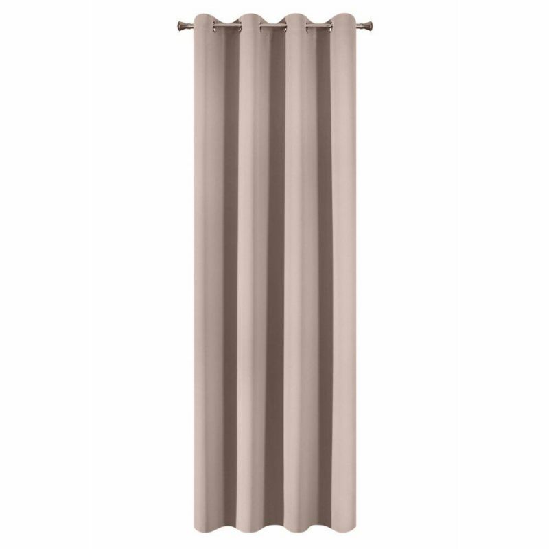 Zasłona PARISA Eurofirany 135 x 250 cm pudrowy róż zaciemniająca z mięsistej tkaniny typu blackout 1 szt.