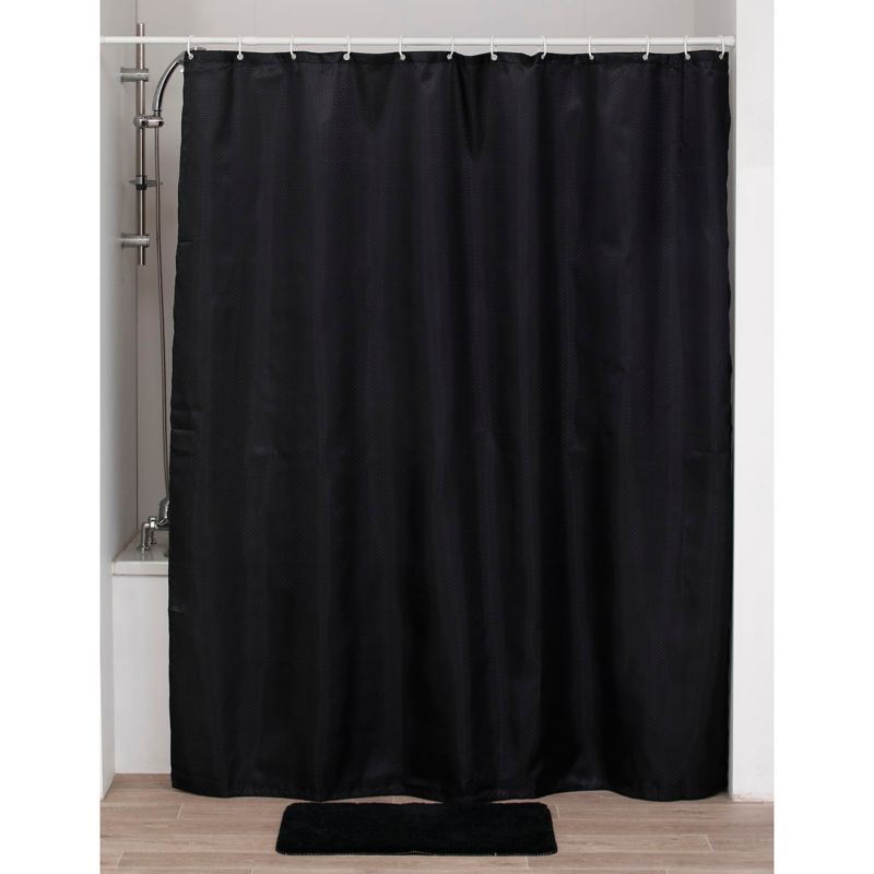 Zasłona prysznicowa Diamond Black Tendance czarna H200cm 1szt