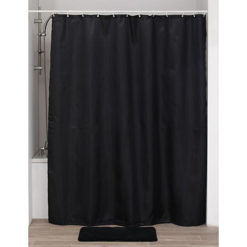Zasłona prysznicowa Diamond Black Tendance czarna H200cm 1szt