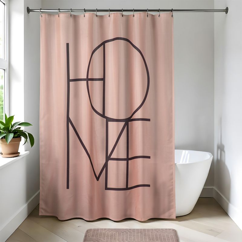 Zasłona prysznicowa Luna2 Tendance 180x200 cm blush różowa 1 szt.