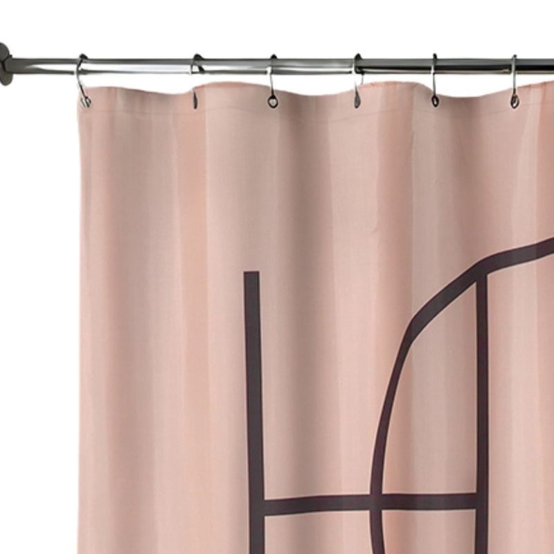 Zasłona prysznicowa Luna2 Tendance 180x200 cm blush różowa 1 szt.