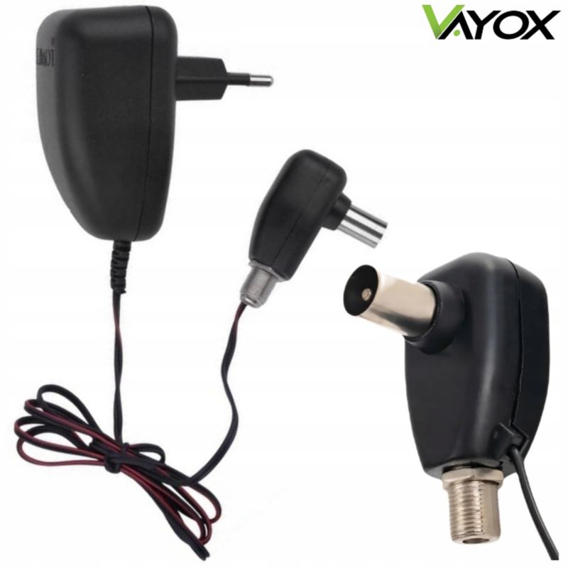 Zasilacz antenowy Vayox VZ-3 12V zgniazdem "F" 1 szt.