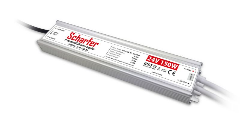 Zasilacz hermetyczny SCHARFER 150W 24V IP67 6.25A uniwersalny  SCH-150-24 1 szt.