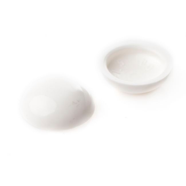 Zaślepka dwuczęściowa 5 x 15 mm 15 szt. biała