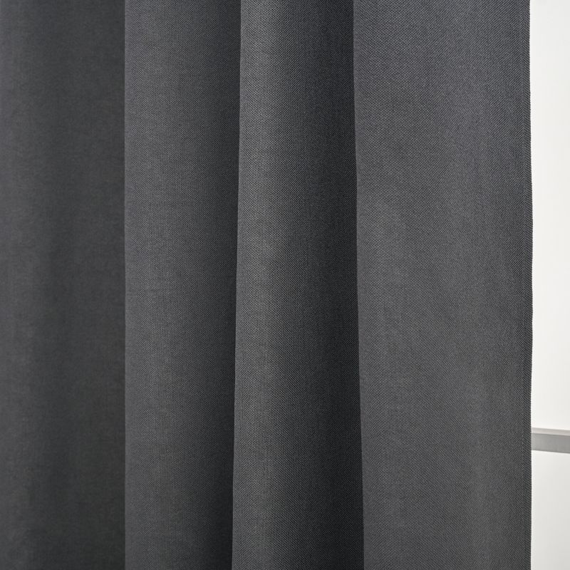 Zasłona 140 x 260 cm ciemnoszara