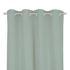 Zasłona GoodHome 140 x 260 gładka seledynowa
