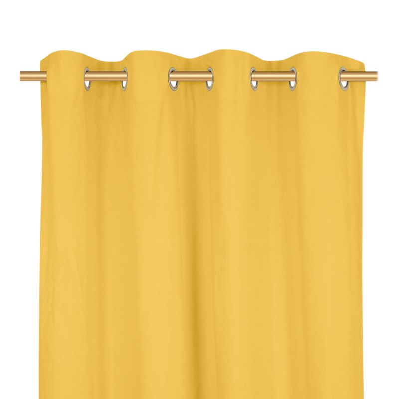 Zasłona GoodHome 140 x 260 Hiva musztardowa