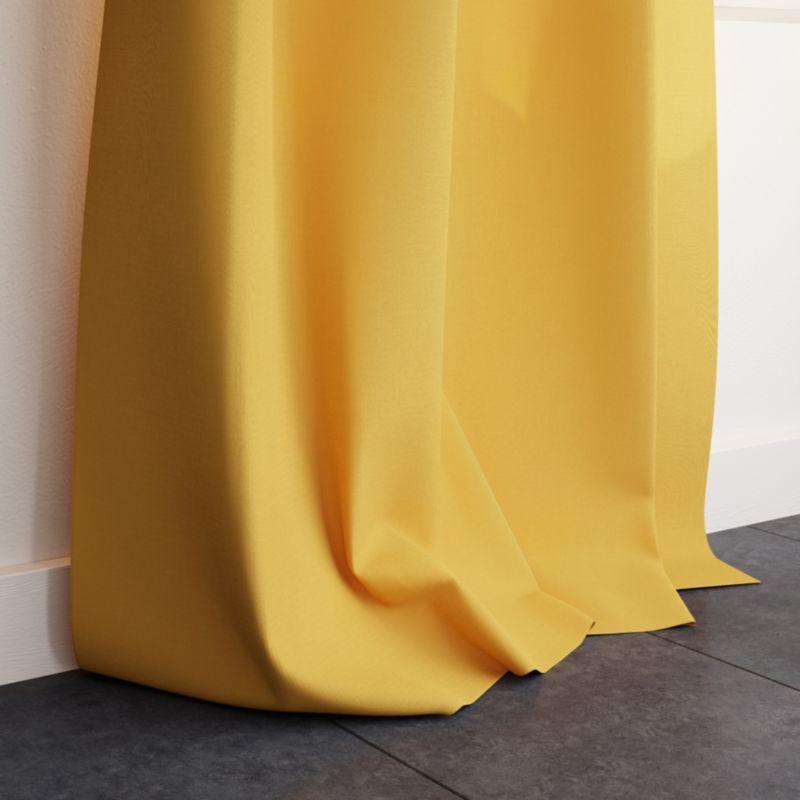 Zasłona GoodHome 140 x 260 Hiva musztardowa