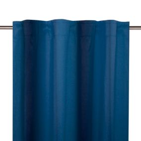 Zasłona GoodHome Baltha 140 x 300 cm niebieska