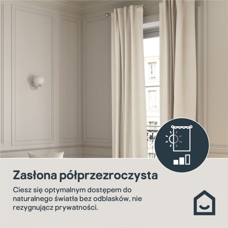 Zasłona GoodHome Baltha 140 x 300 cm