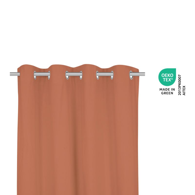 Zasłona GoodHome Hiva 140 x 260 cm terakota