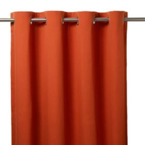 Zasłona GoodHome Taowa 140 x 260 cm cegła