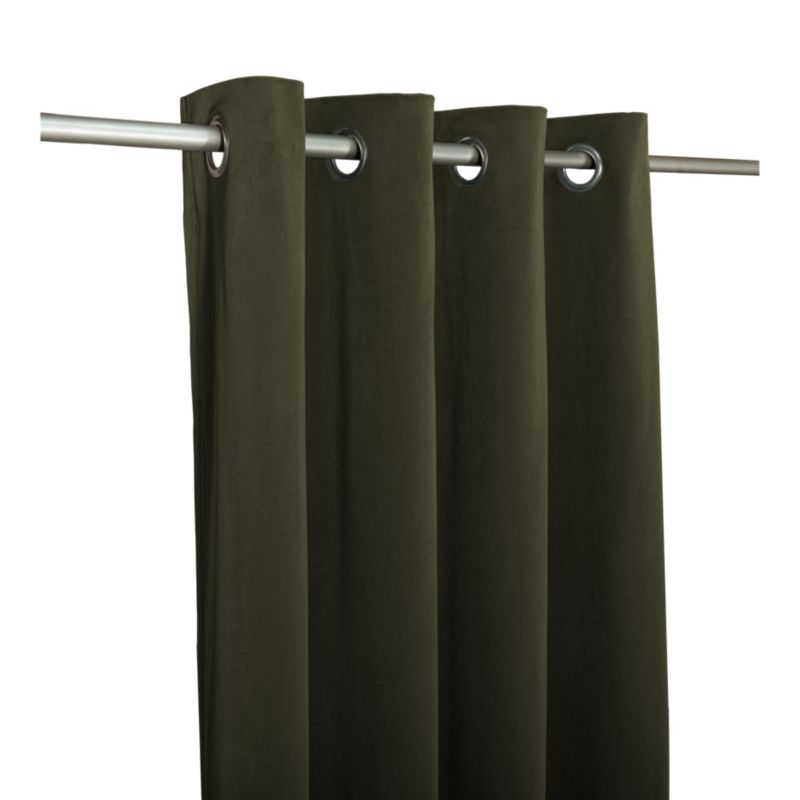 Zasłona GoodHome Valgreta 140 x 260 cm oliwkowa