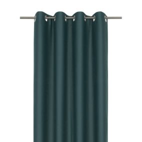 Zasłona GoodHome zaciemniająca Vestris 140 x 260 cm butelkowa zieleń