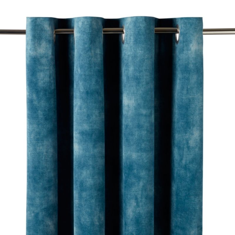 Zasłona GoodHome Zircon 140 x 260 cm niebieska