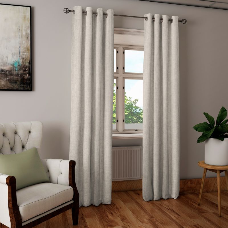Zasłona Valencia 140 x 260 cm jasnoszara