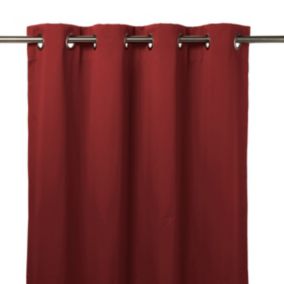 Zasłona zaciemniająca GoodHome Vestris 140 x 260 cm czerwona