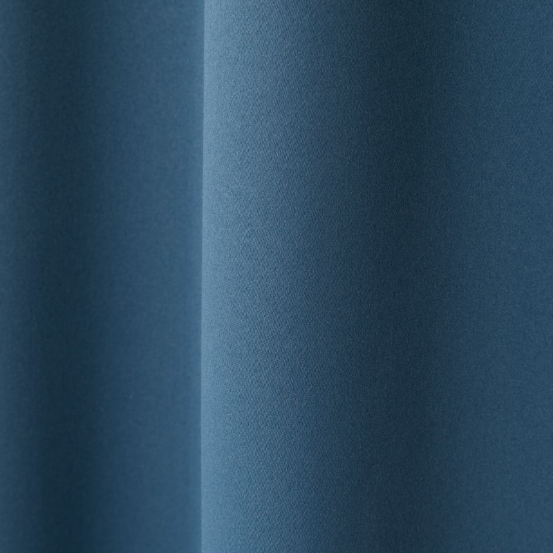 Zasłona zaciemniająca na taśmie GoodHome Cargill 140 x 300 cm granatowa