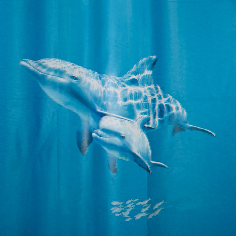 Zasłonka prysznicowa Andrano 180 x 200 cm niebieska