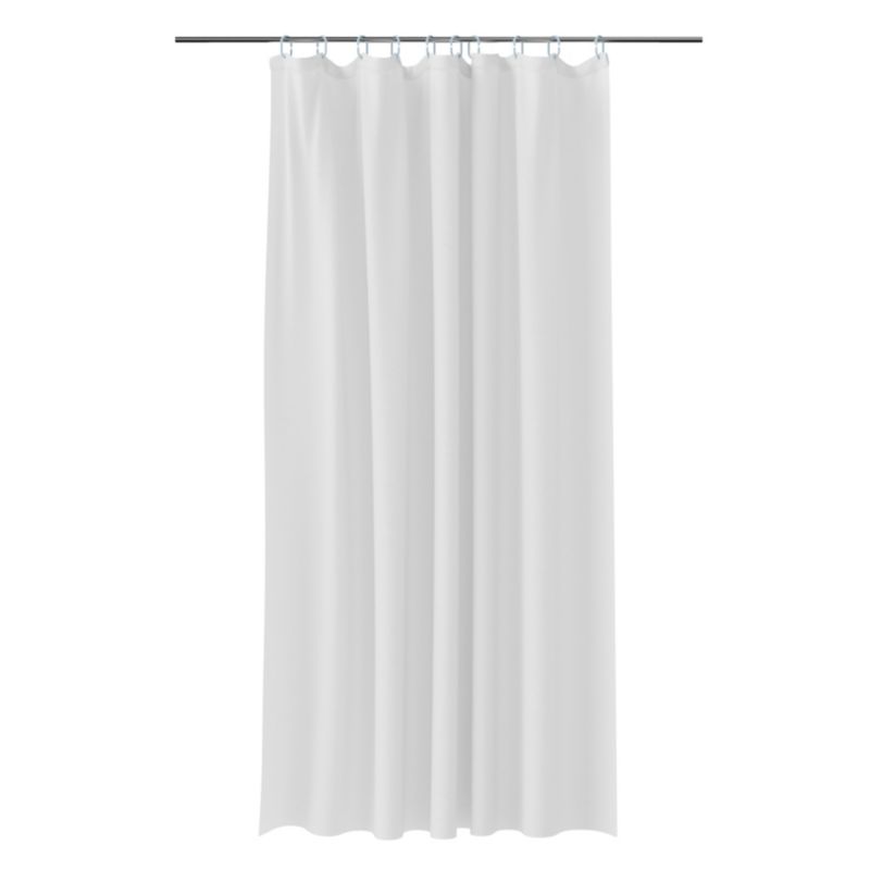 Zasłonka prysznicowa GoodHome Glomma 180 x 200 cm biała