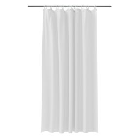 Zasłonka prysznicowa GoodHome Glomma 180 x 200 cm biała