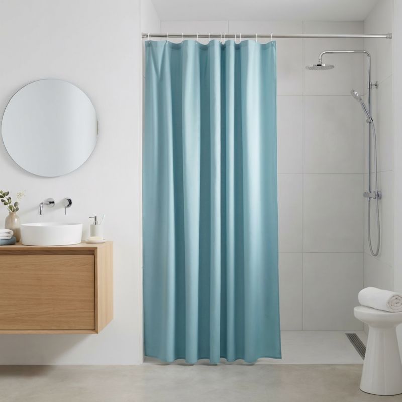 Zasłonka prysznicowa GoodHome Kina 180 x 200 cm niebieska