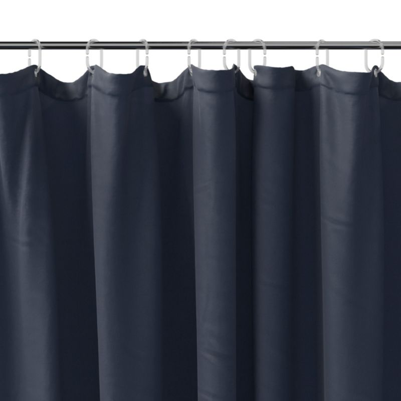 Zasłonka prysznicowa GoodHome Koros 180 x 200 cm granatowa