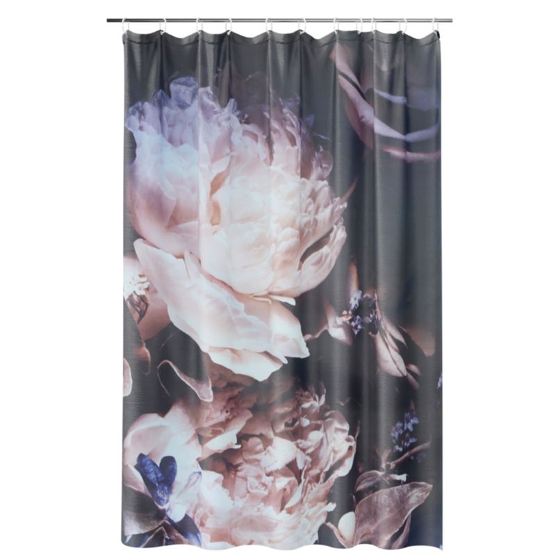 Zasłonka prysznicowa GoodHome Remora 180 x 200 cm kwiaty