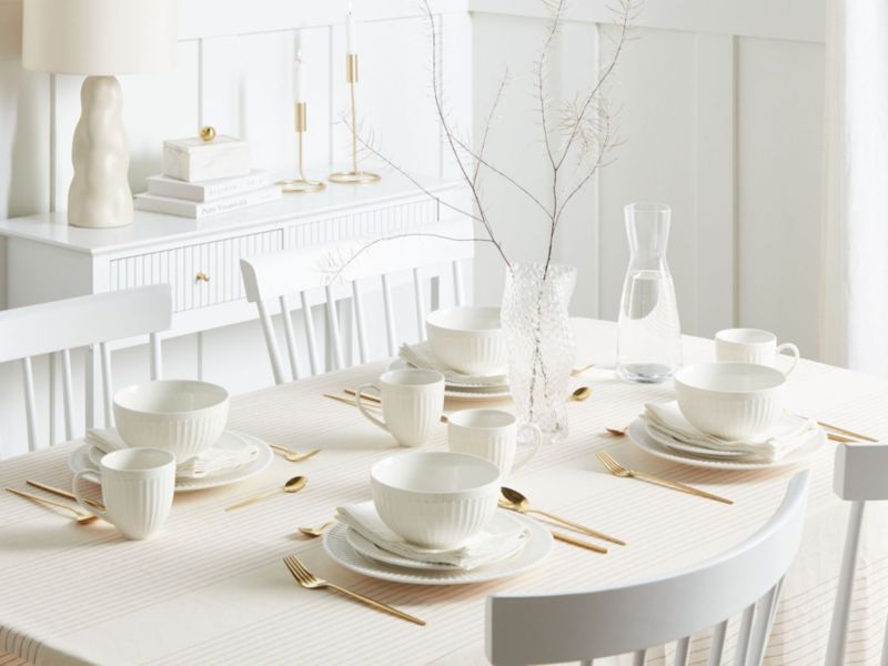 Zastawa stołowa 16-częściowa Cowslip Porcelana Biały 1 kpl