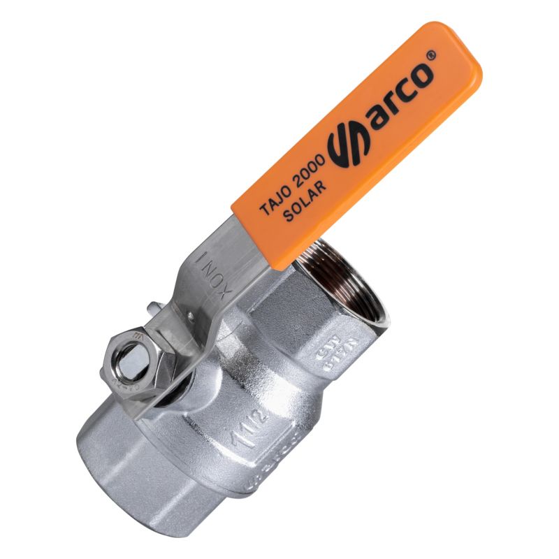 Zawór ARCO  kulowy do wody z dławikiem 1 1/2 GW X 1 1/2 GW PN50 TAJO SOLAR 1 szt.