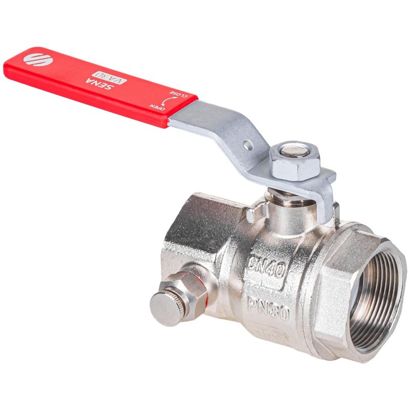 Zawór Arco kulowy SENA VA30  38.1 mm GW x 38.1 mm GW ze spustem i odpowietrznikiem, dźwignia 1 szt.