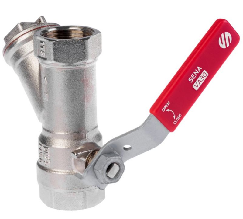 Zawór Arco kulowy z filtrem 12.7 mm GW-GW SENA VA30 dźwignia Inox 1 szt.