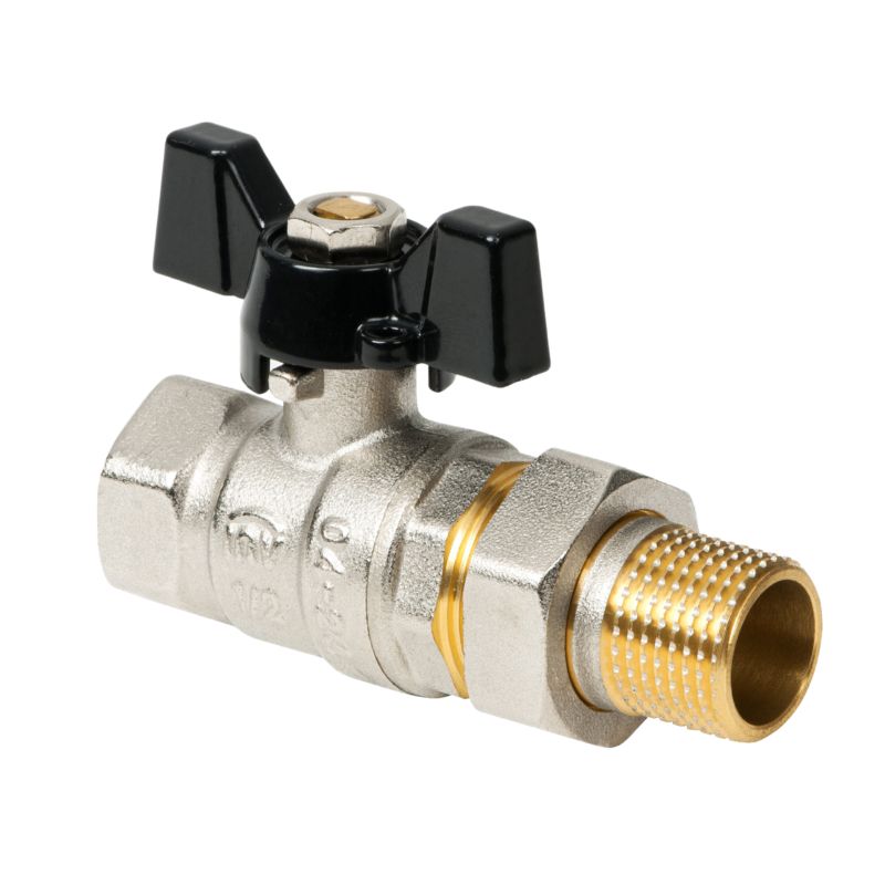 Zawór do Wody CO Kulowy Odcinający GW/GZ 1'' x 1'' INVENA Gladiator 1 szt.