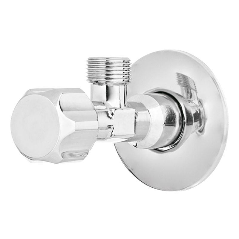 Zawór Kątowy do Baterii Pralki Metalowe Pokrętło GZ/GZ 1/2"x3/8" INVENA 1 szt.