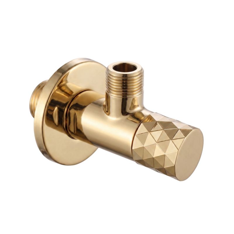 Zawór Kątowy Rea Diamond 03 1/2" X 3/8" Złoty, 6,8X5X4Cm 1Szt