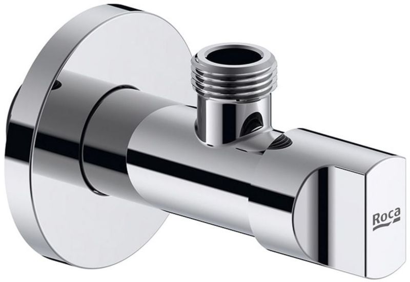Zawór kątowy Roca Aqua przyłączeniowy do baterii umywalkowej 3/8 cala chrom 9 cm 1 szt.