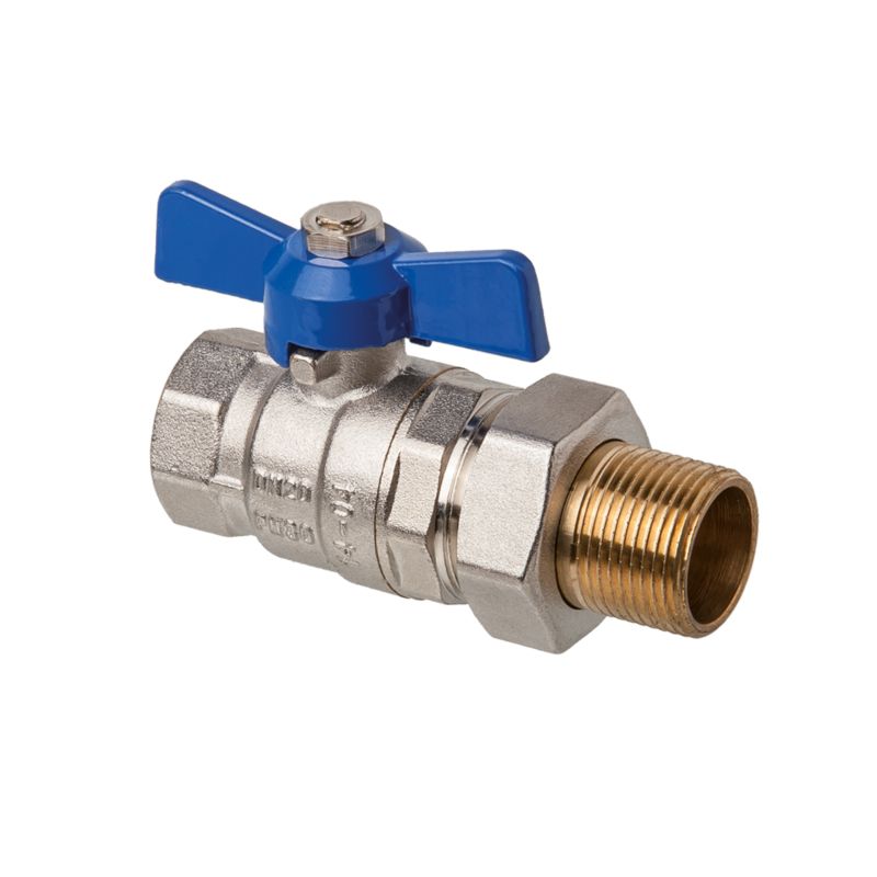 Zawór Kulowy do Wody CO Kurek Odcinający GW/GZ 1/2"x1/2" 140C INVENA Prov 1 szt.