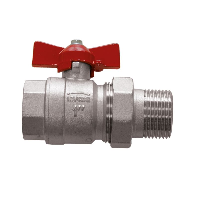 Zawór Kulowy do Wody CO Kurek Odcinający GW/GZ 3/4"x3/4" 120C INVENA Vert 1 szt.
