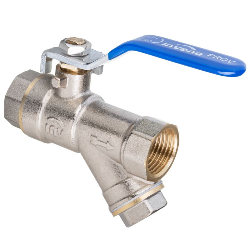 Zawór Kulowy do Wody Kurek Odcinający 140C GW/GW 1"x1" INVENA Prov 1 szt.