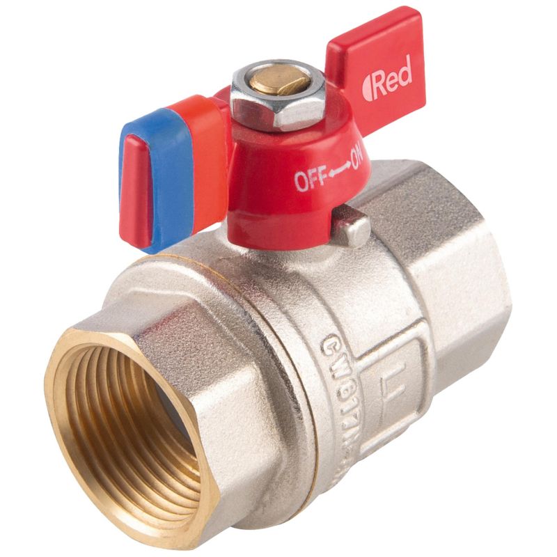 Zawór kulowy Ferro nakrętno-nakrętny z motylkiem F-Power Pro 12.7 mm 1 szt.