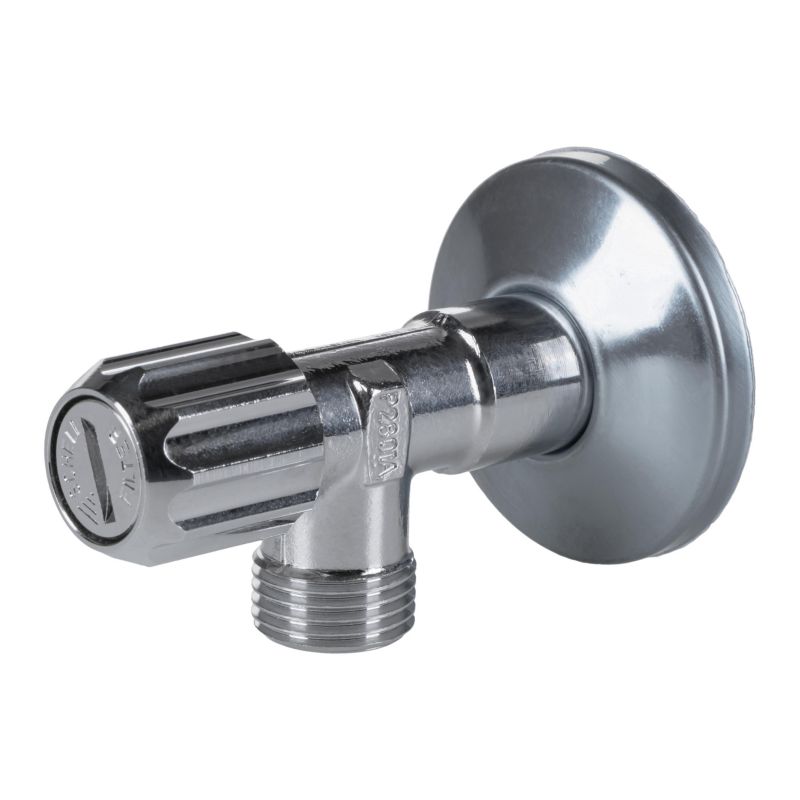 Zawór SCHELL kątowy 12.7 mm - 12.7 mm chrom z filtrem normalnym 1 szt.