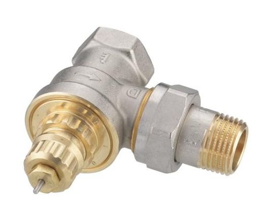 Zawór termostatyczny Danfoss RA G kątowy niklowany do ogrzewania grawitacyjnego 1 szt.