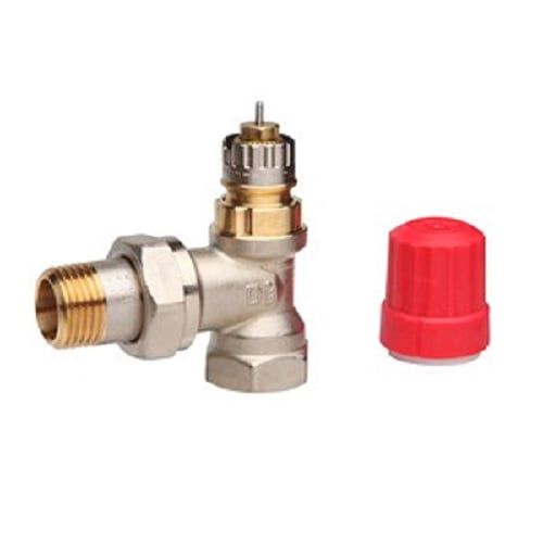 Zawór termostatyczny Danfoss RA-N DN 15 kątowy do instalacji CO nikiel 1 szt.